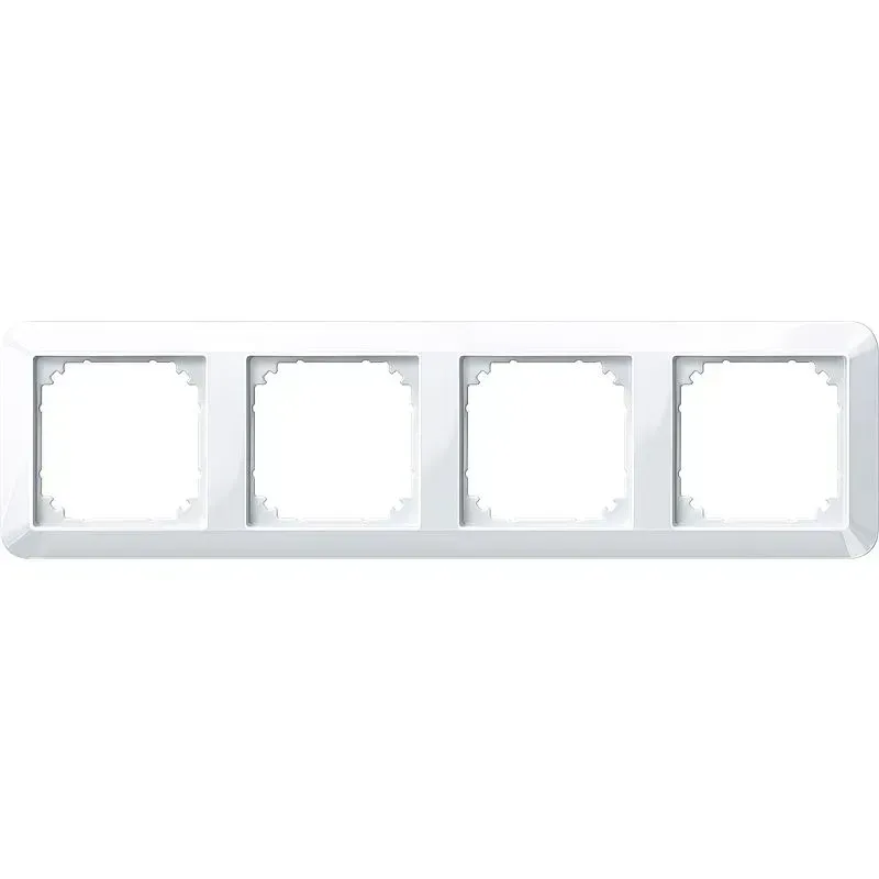 Rama 4 module Merten 1-M alb-activ lucios