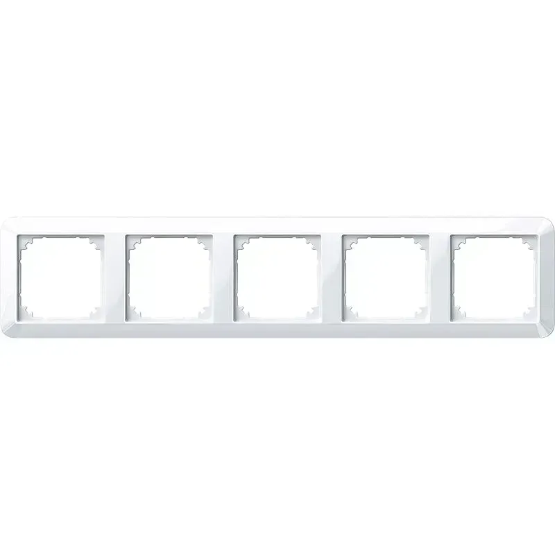 Rama 5  module Merten 1-M alb-activ lucios