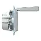 Priza SCHUKO cu capac Merten System M aluminiu