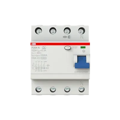 Protectie diferentiala RCCB ABB 4P 100A  300mA Tip A  F204 A S-100/0.3