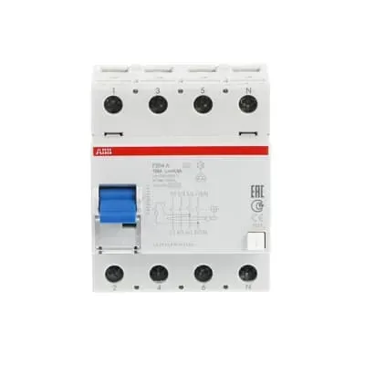 Protectie diferentiala RCCB ABB 4P 125A 300mA Tip A F204 A S-125/0.3