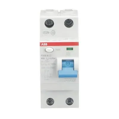 Protectie diferentiala RCCB ABB 2P 63A 30mA Tip A F202 A-63/0.03 U