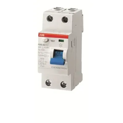 Protectie diferentiala RCCB ABB 2P 40A 300mA Tip A  F202 A-40/0.3