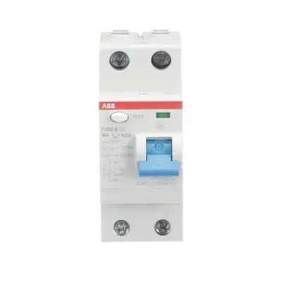 Protectie diferentiala RCCB ABB 2P 16A 10mA Tip A F202 A-16/0.01