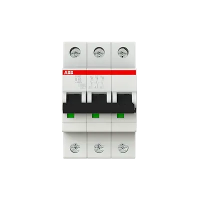 Siguranta automata tripolara 3P B63 ABB S203-B63