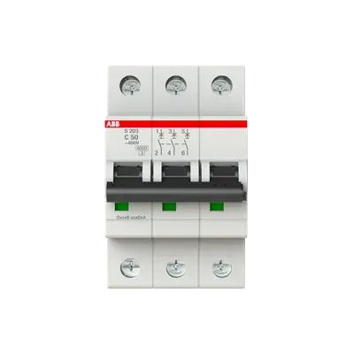 Siguranta automata tripolara 3P C50 ABB S203-C50 BULK