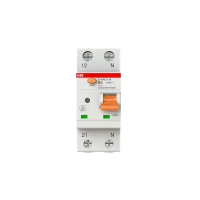 AFDD cu intrerupator automat ABB B6 10kA, 1P+N S-ARC1 M B6