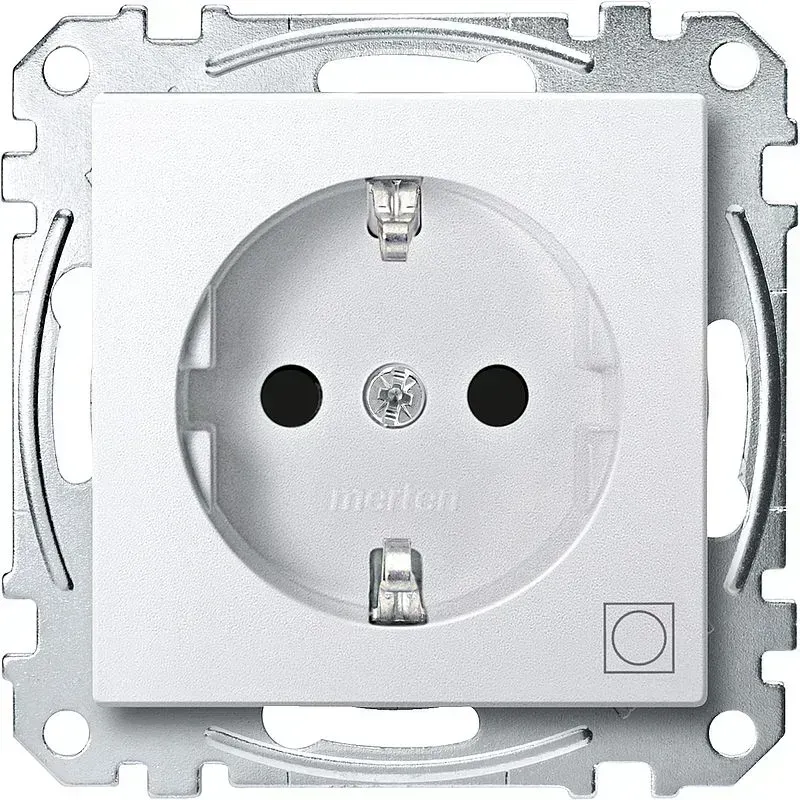 Priza SCHUKO Merten System M alb-polar  pentru uscator cu protectie la atingere