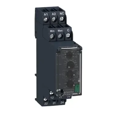 Releu de nivel, 0,25 k-1 MOhm, 24-240VAC/DC, cu intarziere de timp, 2 W. RM22LA32MR