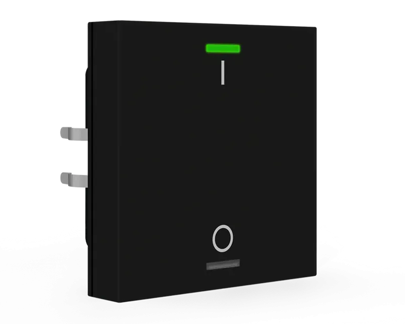 Push-button Lite 60 CH cu simbol I/O, negru cu un buton. BE-TAL600116.B1