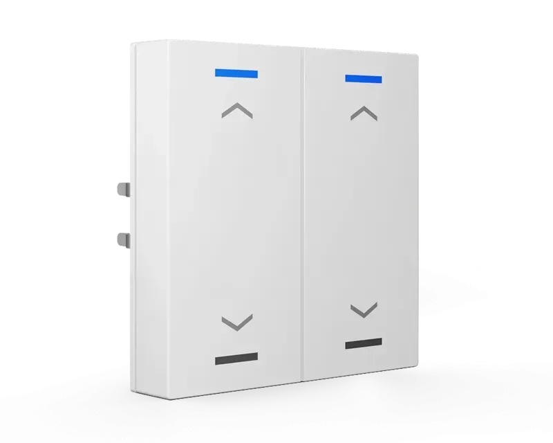 Push-button Lite 63 cu simbol UP/DOWN, alb studio lucios cu un buton. BE-TAL63T1.A1