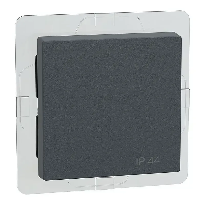 Capac intrerupator IP44 Merten System M aluminiu