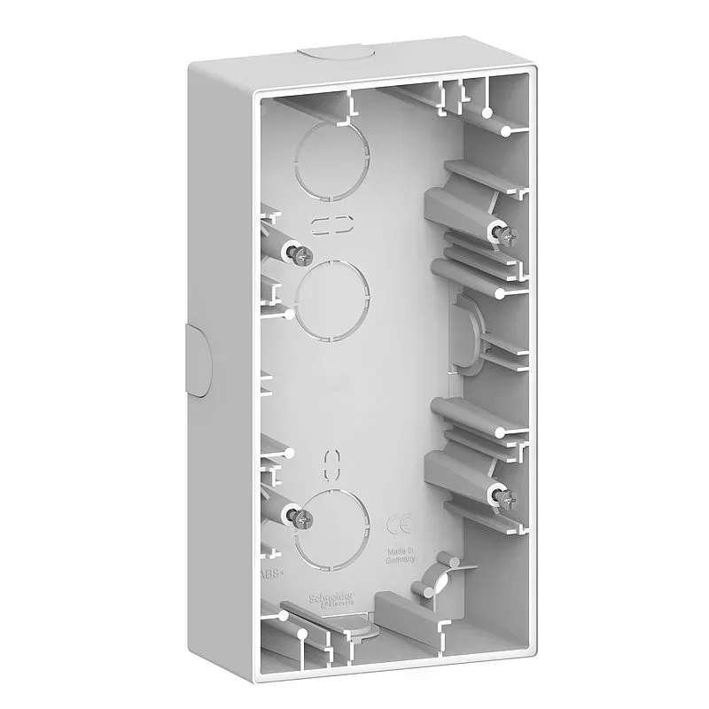Doza aplicata, Merten System Design, 2 locuri, alb lotus. MEG4024-6535