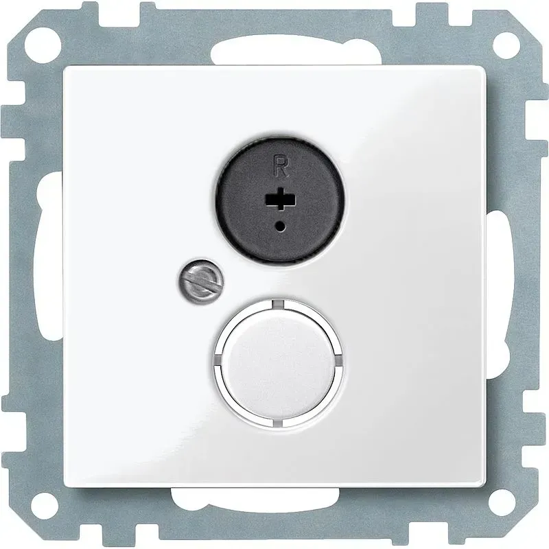 Priza audio System M pentru difuzor, alb polar lucios. 296919