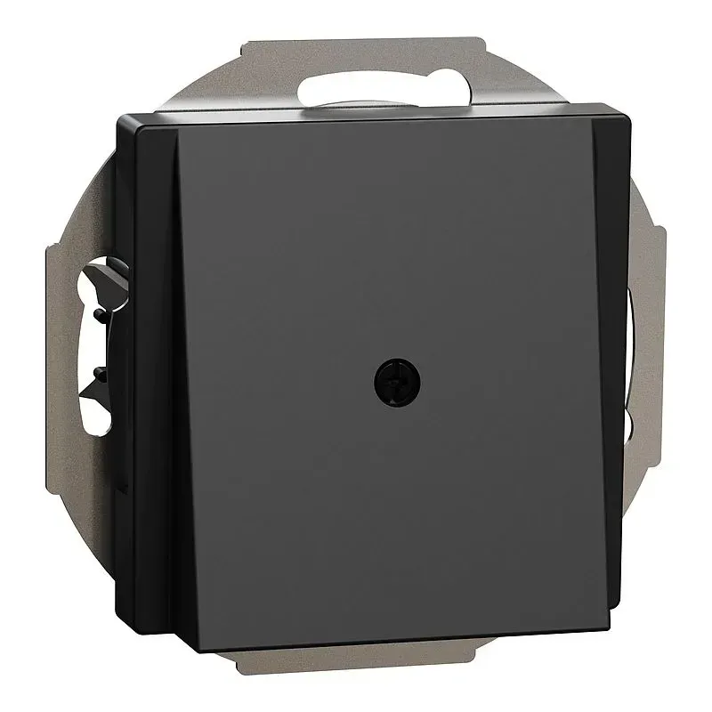 Placa centrala pentru iesire cablu, negru mat, System M. MEG4071-0403
