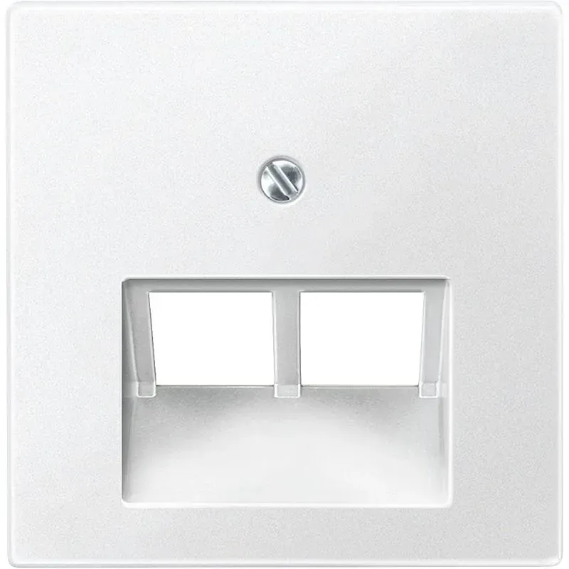 Placa centrala pentru utilizare UAE, 2 locuri, alb polar lucios, System M. 296119