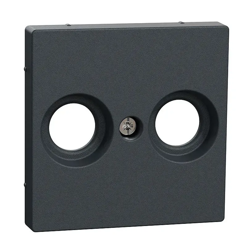 Placa centrala pentru prize de antena, antracit, System M. 297514