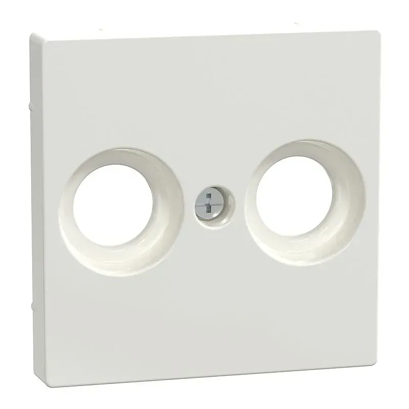 Placa centrala pentru prize de antena, alb polar, System M. MEG4122-0419