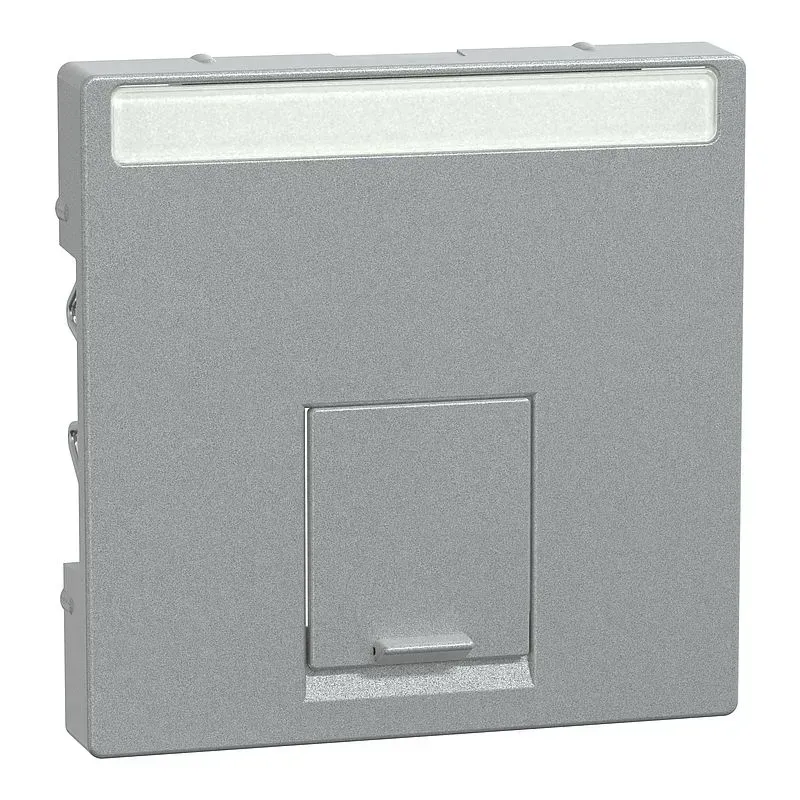 Placa centrala pentru conector Actassi 1 loc, aluminiu, System M. MEG4573-0460