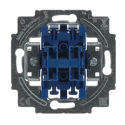 Comutator basculant - comutare în serie cu lampa de semnalizare  portocalie 10 A Busch-Jaeger.  2000/5 USGL