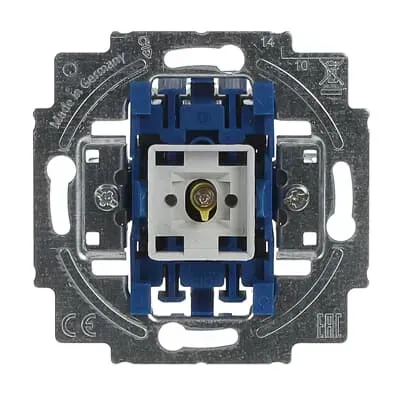 Comutator basculant de control - comutare simpla si comutare alternativa cu lampa de semnalizare, portocalie 10 A Busch-Jaeger. 2000/6 USK