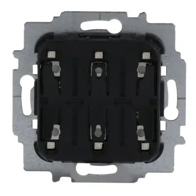 Modul buton electronic, buton, cu lumina de control, 3 comutatoare, 5 ... 24 V AC/DC Busch-Jaeger.  2053 U