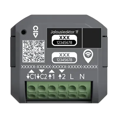 Modul de comutare jaluzele, wireless, free@home wireless, 230 V AC Busch-Jaeger.  62831 U-WL