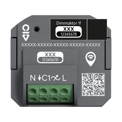 Modul dimmer, wireless, 1-fach, free@home wireless, 230 V AC Busch-Jaeger.  62851 U-WL