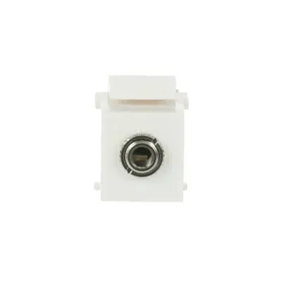  Priza mini-jack 3,5 mm Keystone, alb alpin Busch-Jaeger.  0229/42
