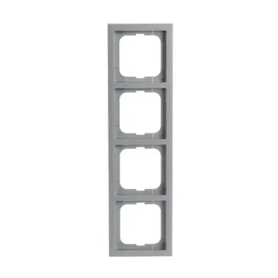  Rama Busch-Jaeger future linear cu 4 locuri, argintiu-aluminiu.  1724-183K