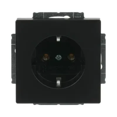 Priza SCHUKO Busch-Jaeger carat, negru mat, platforma 63.  20 EUC-885