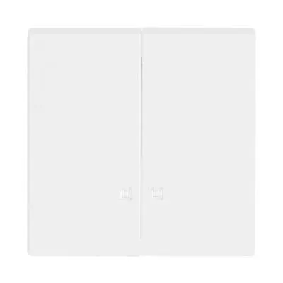 Capac intrerupator Busch-Jaeger future linear, prevazut cu o calota mica pentru comutator/buton, capac intrerupator in doua parti, alb fildes, platforma 63.   1785 K-84
