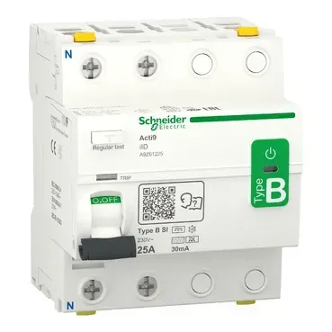 Acti9 iID, Intreruptor Diferential, 2P, 25A, 30mA, Tip B-SI, A9Z61225