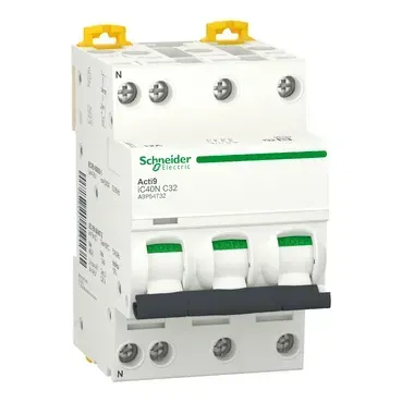 Acti9, iC40N Intreruptor automat 3P+N C 32A 6kA/10kA, A9P54732