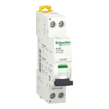 Acti9 iC40, Intreruptor automat 1P+N B 6A 4,5kA/6kA, A9P42606