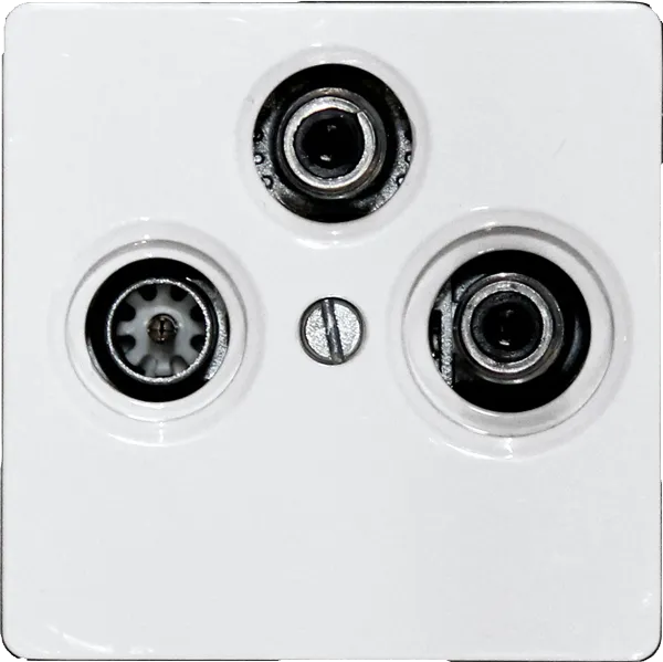 Capac 3-găuri pentru prize antenă TV/RF/SAT pentru cadru E-Design55 TV55E/3-pm