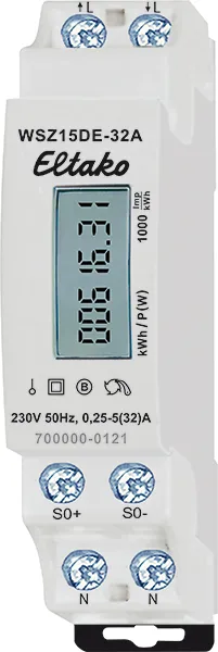 Contor monofazat, fără MID WSZ15DE-32A