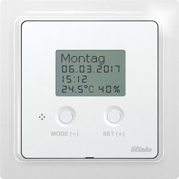Termohigrostat Ceas Bus cu Display alb pur lucios BUTH55ED/12VDC-wg