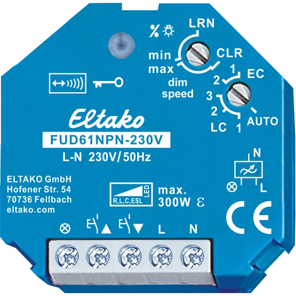 Funkaktor întrerupător dimer universal FUD61NPN-230V