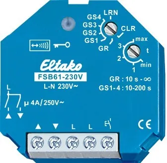 Actor wireless pentru elemente de protecție solară și rulouri FSB61-230V
