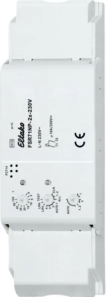 Releu wireless 2 canale cu impuls de comutare FSR71NP-2x-230V