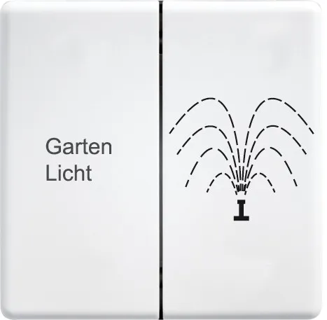 Fliză dublă pentru buton radio 45 x 45 mm, design belgian DW-FT4B-@