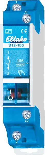 Întrerupător de impuls electromecanic 1-polar S12-100-12VDC