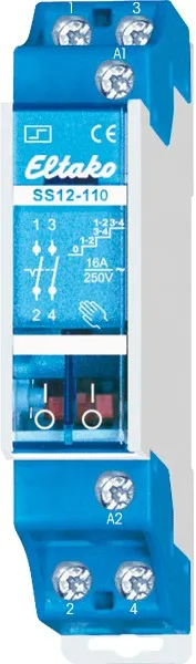 Întrerupător de impuls-serie electromecanic 2-polar SS12-110-12V