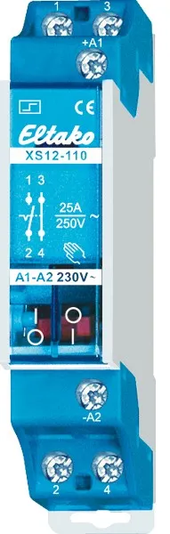 Întrerupător de impuls 2-polar 25A XS12-110-230V
