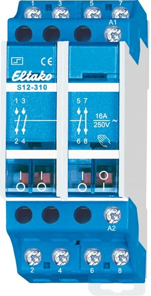 Întreruptor de impuls electromecanic 4-polar S12-310-230V