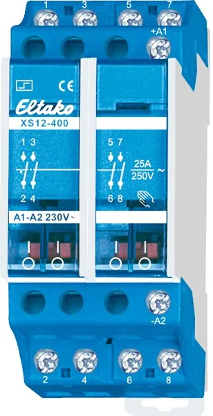 Întreruptor de impuls 4-polar 25A XS12-400-230V