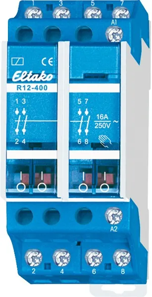 Releu de comutație electromagnetic 4-polar R12-400-230V