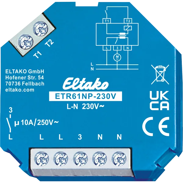 Releu electronic de separare, 1 închizător 10 A ETR61NP-230V