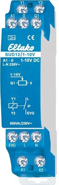 Dispozitiv de control 1-10V pentru întrerupător de dimmare universal SUD12/1-10V